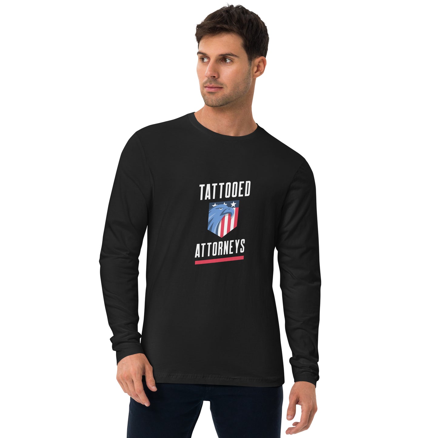 Tattoo Attorneys Long Sleeve Fitted Crew
