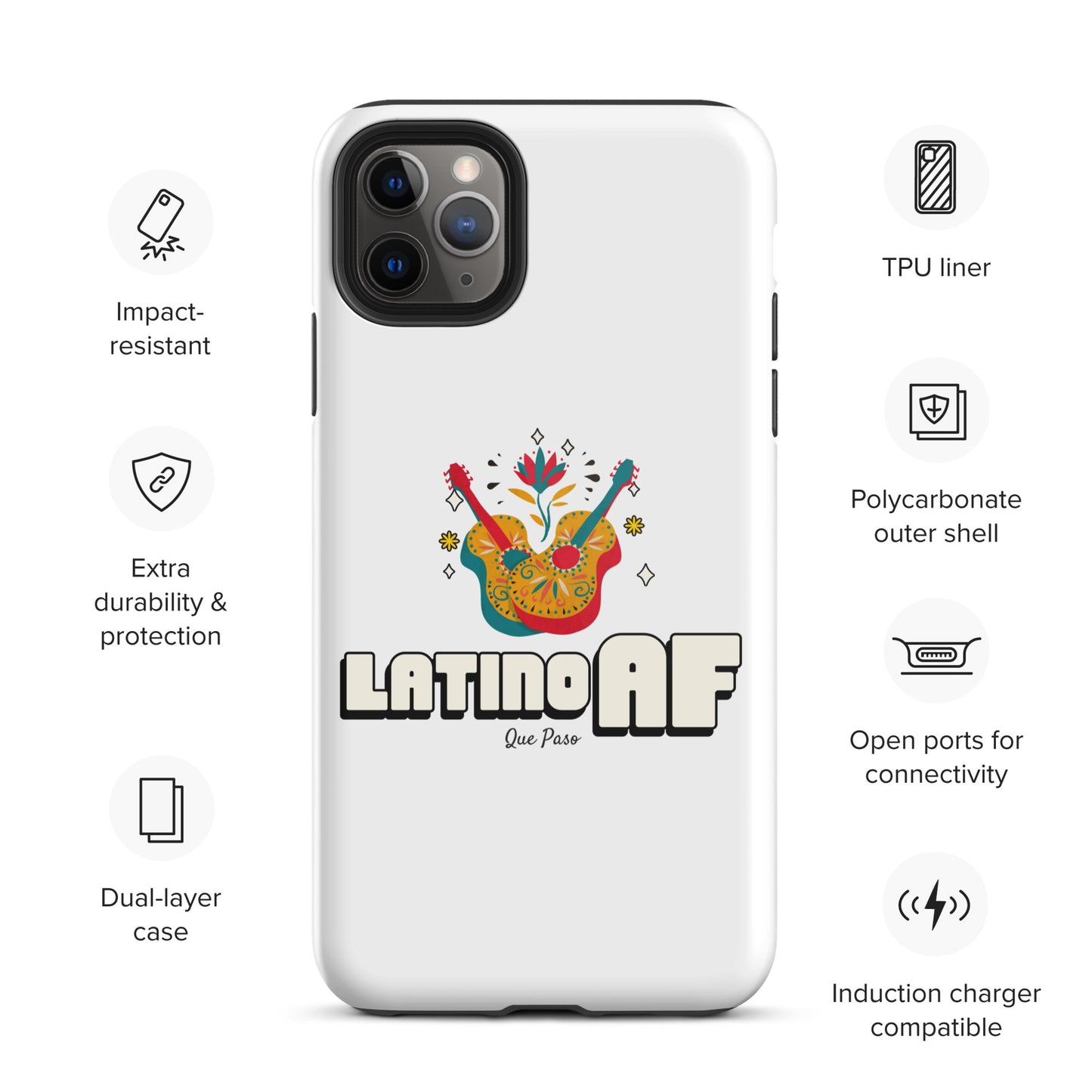 Latino AF Tough Case for iPhone®