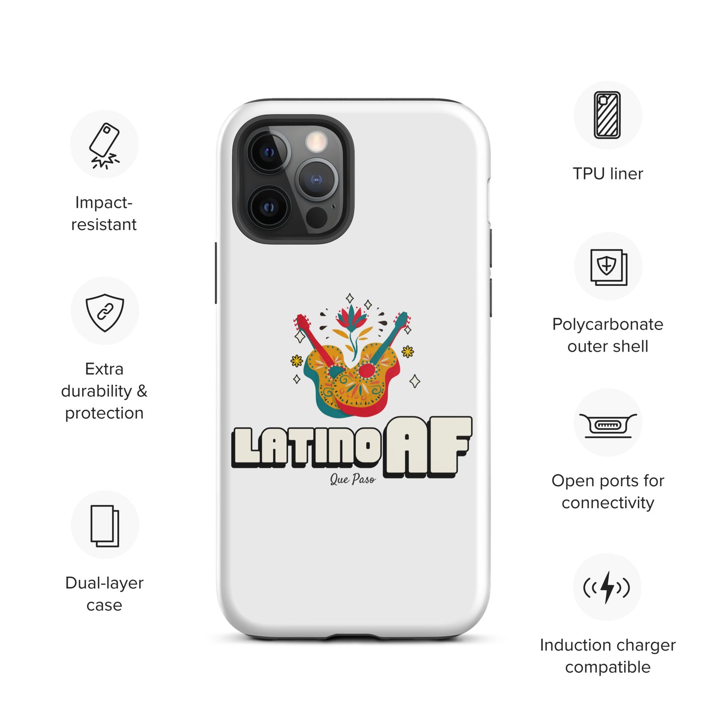 Latino AF Tough Case for iPhone®