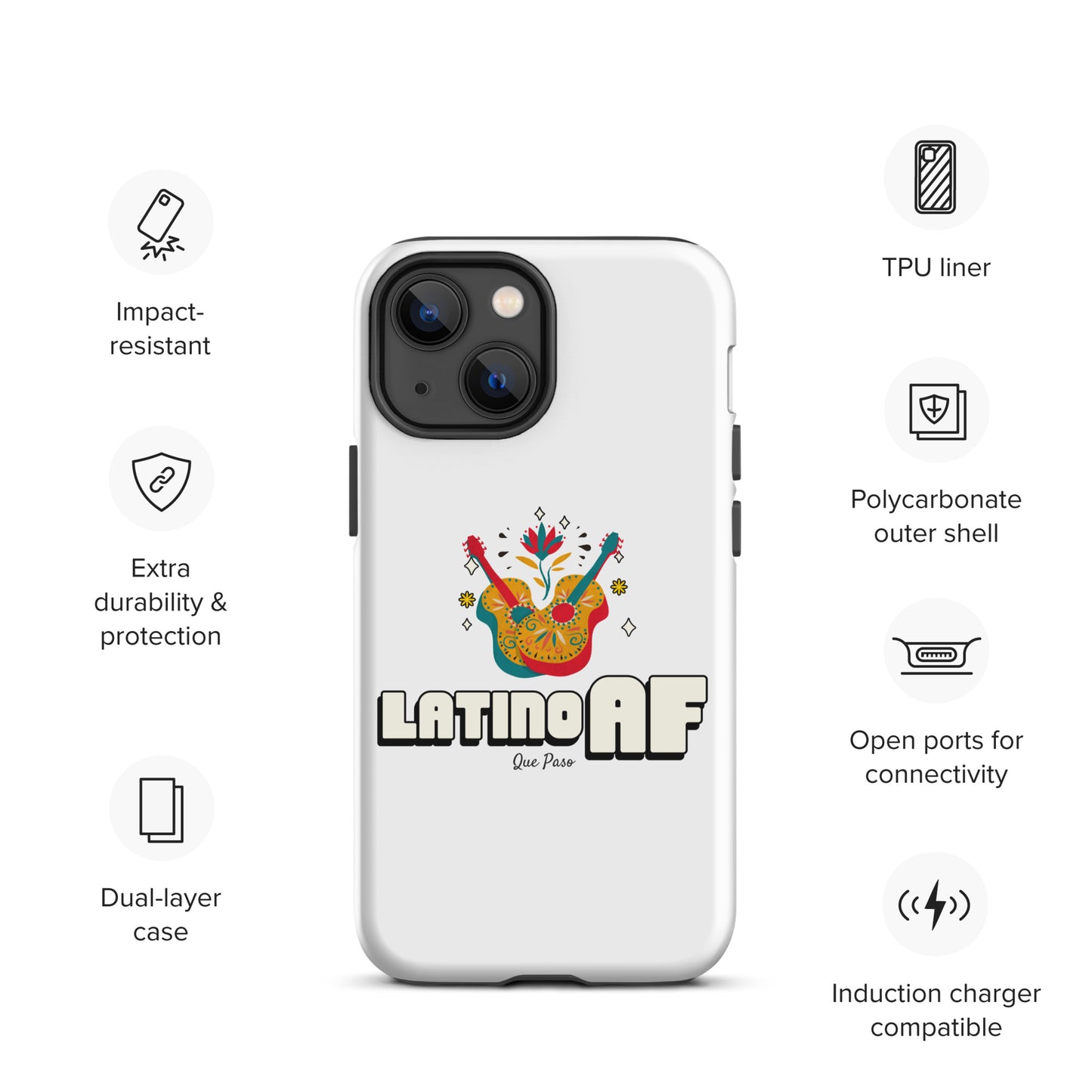 Latino AF Tough Case for iPhone®