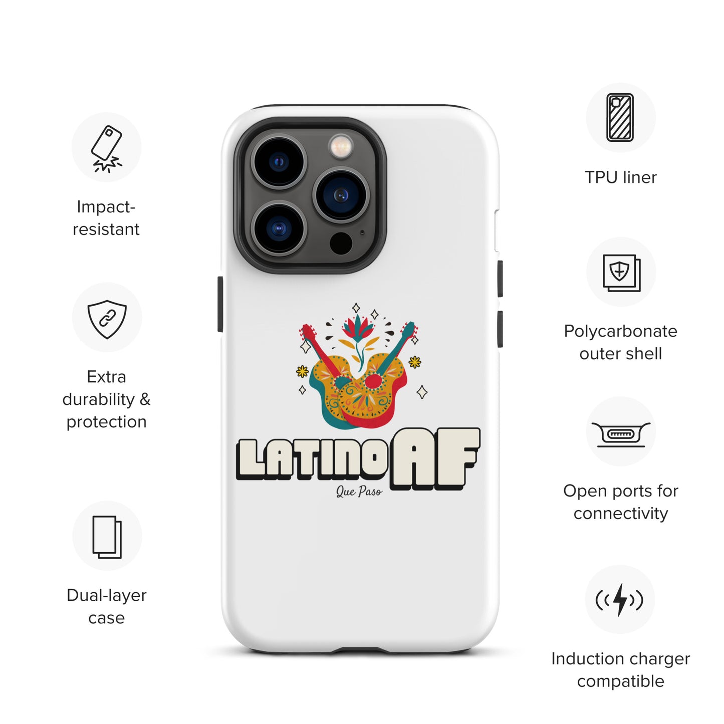 Latino AF Tough Case for iPhone®