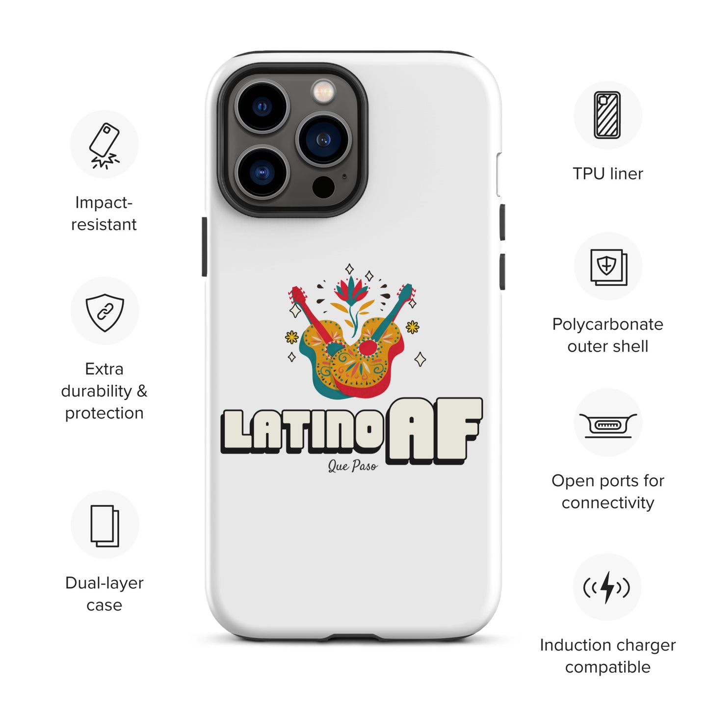 Latino AF Tough Case for iPhone®