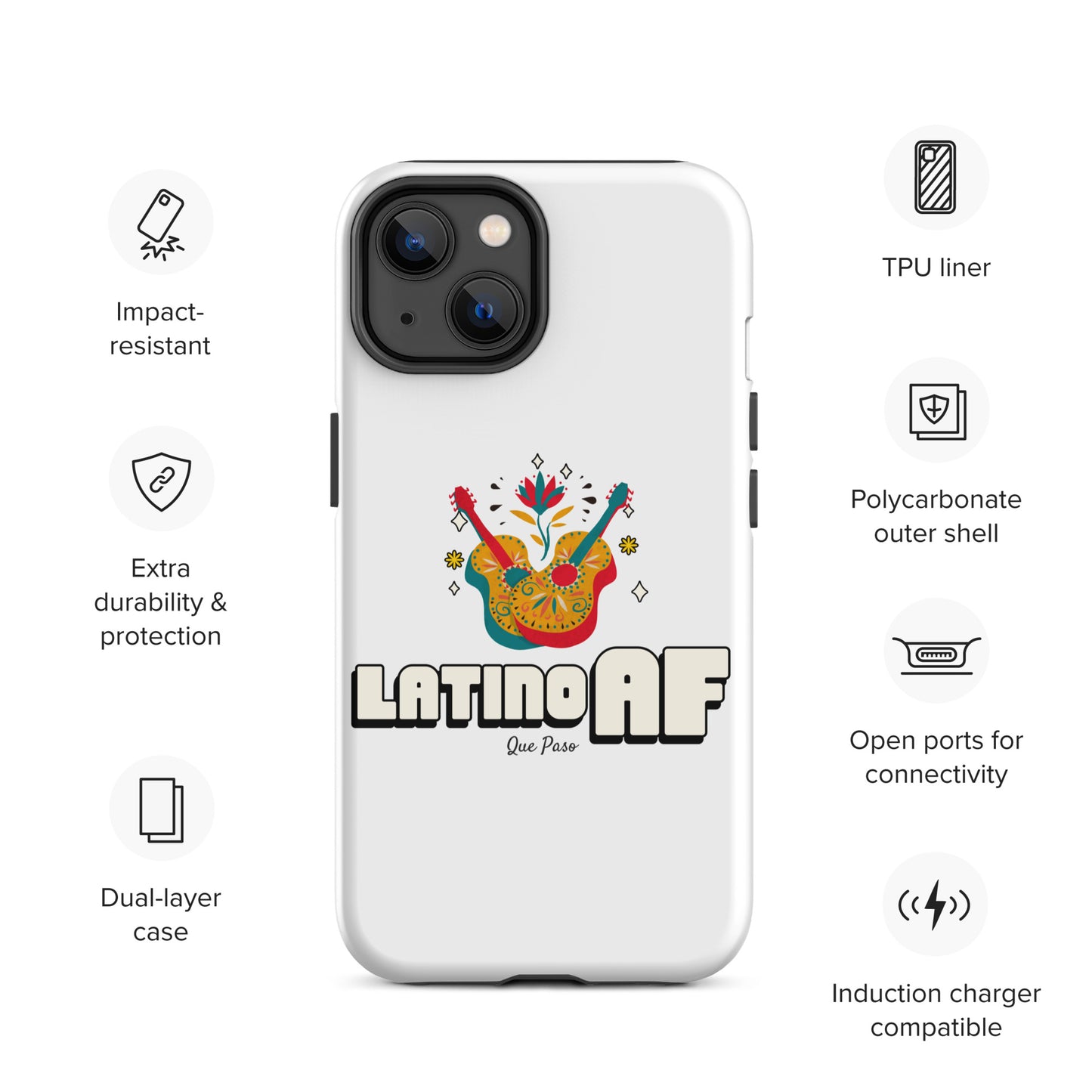 Latino AF Tough Case for iPhone®