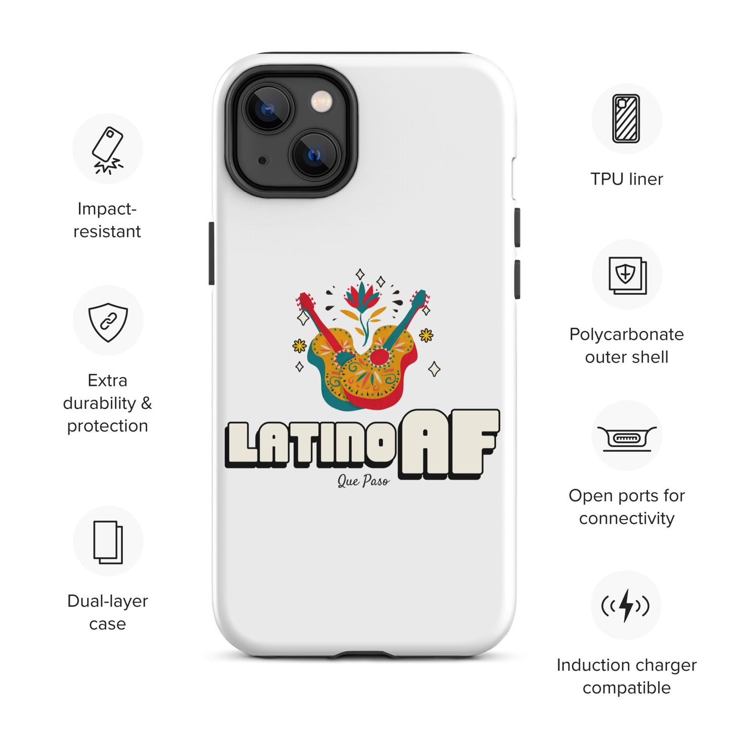 Latino AF Tough Case for iPhone®