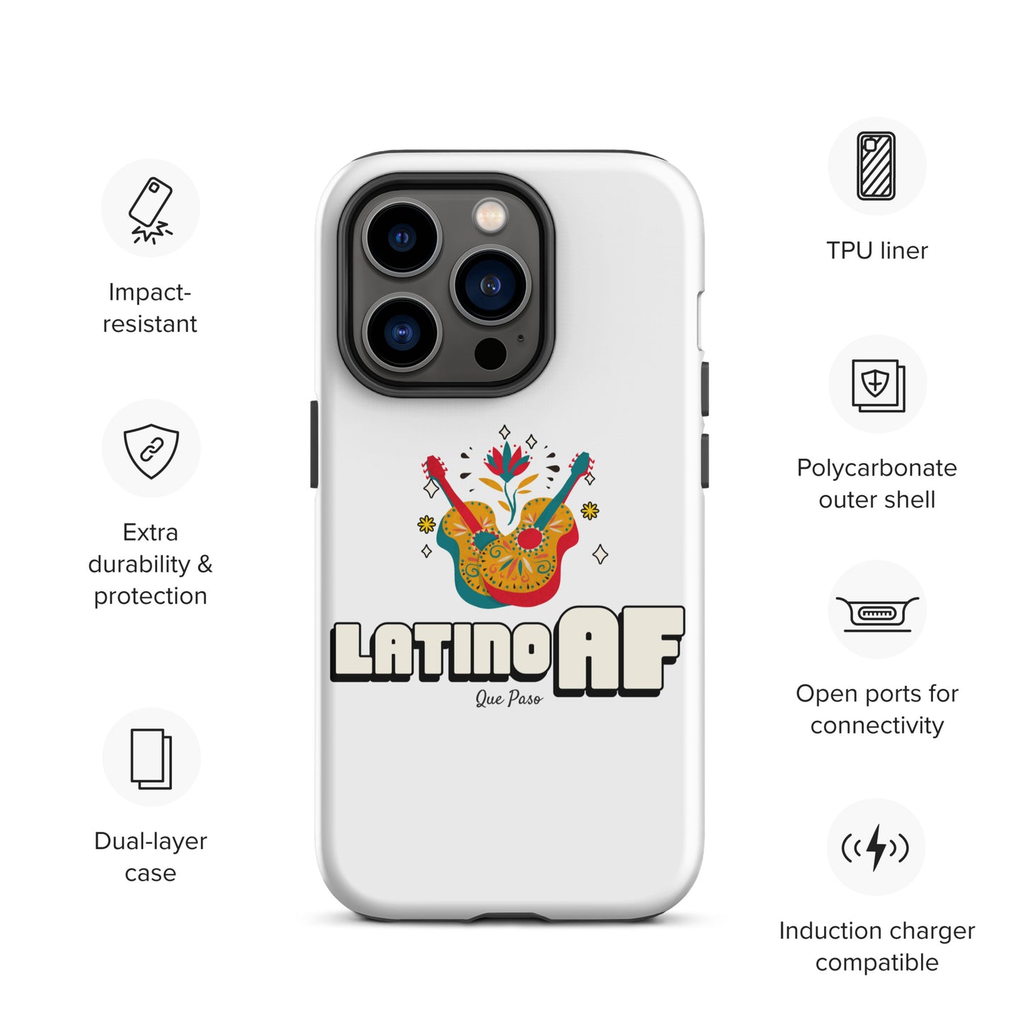 Latino AF Tough Case for iPhone®