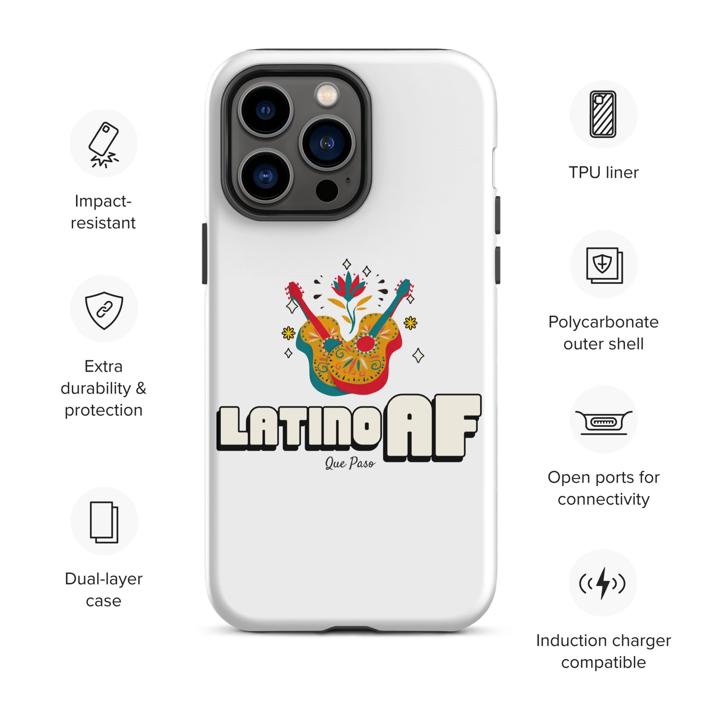 Latino AF Tough Case for iPhone®