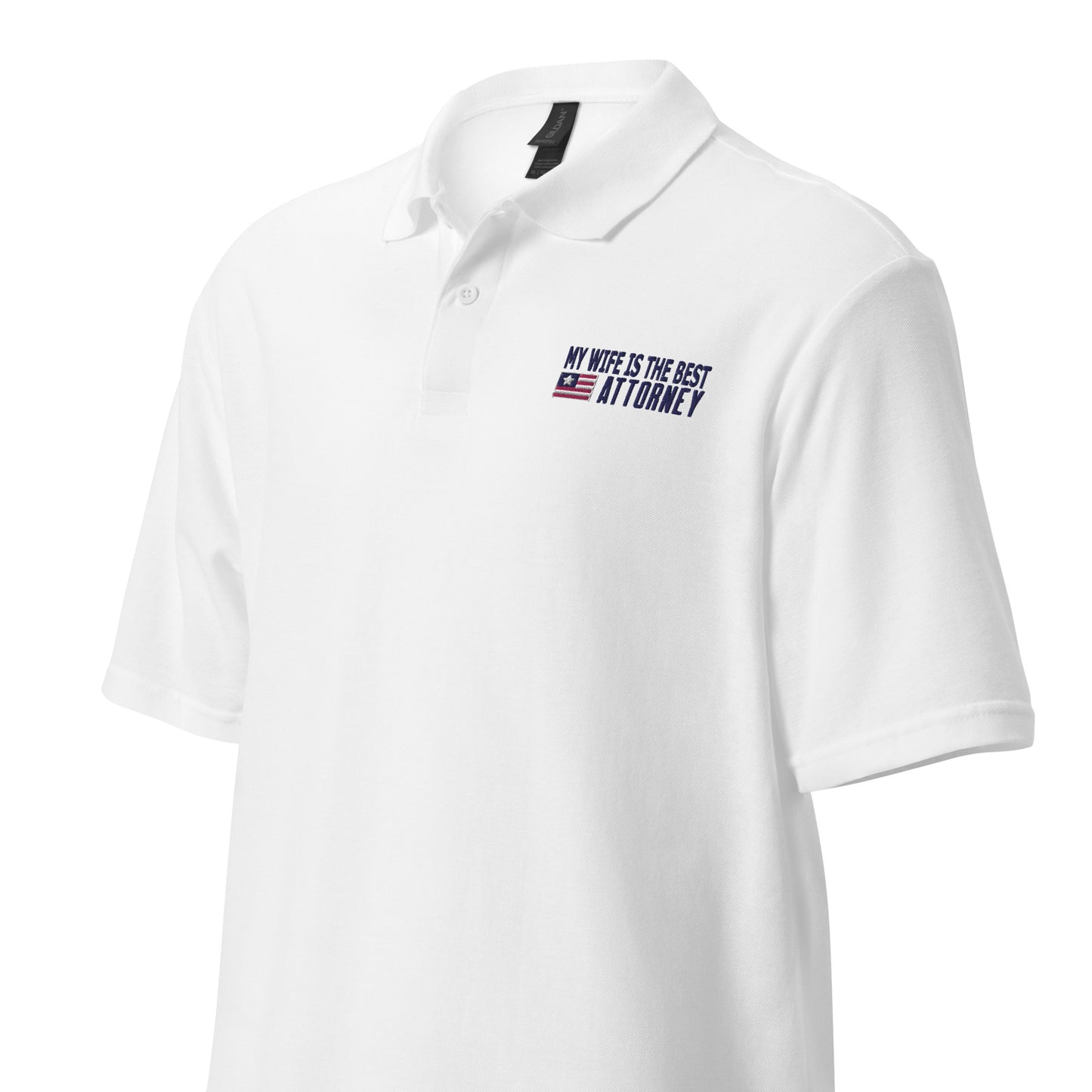 My Wife is the Best Attorney Unisex pique polo shirt