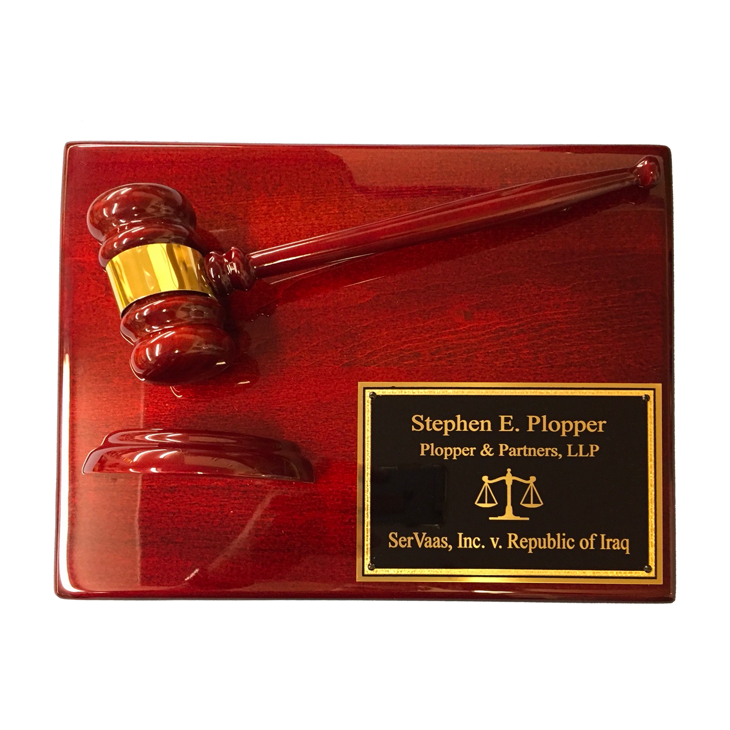 Gavel Verdict Display | 10.5" x 13" Plaque