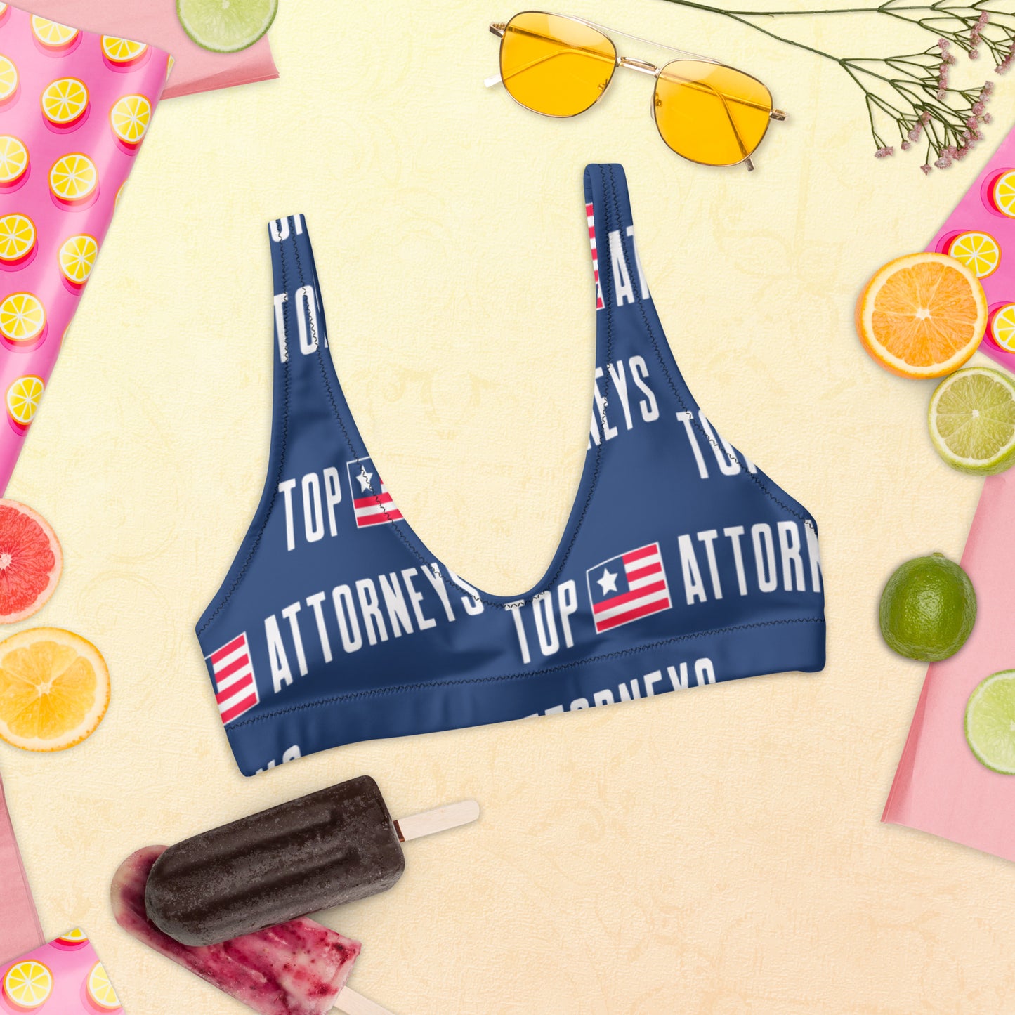 Attorneys padded bikini top