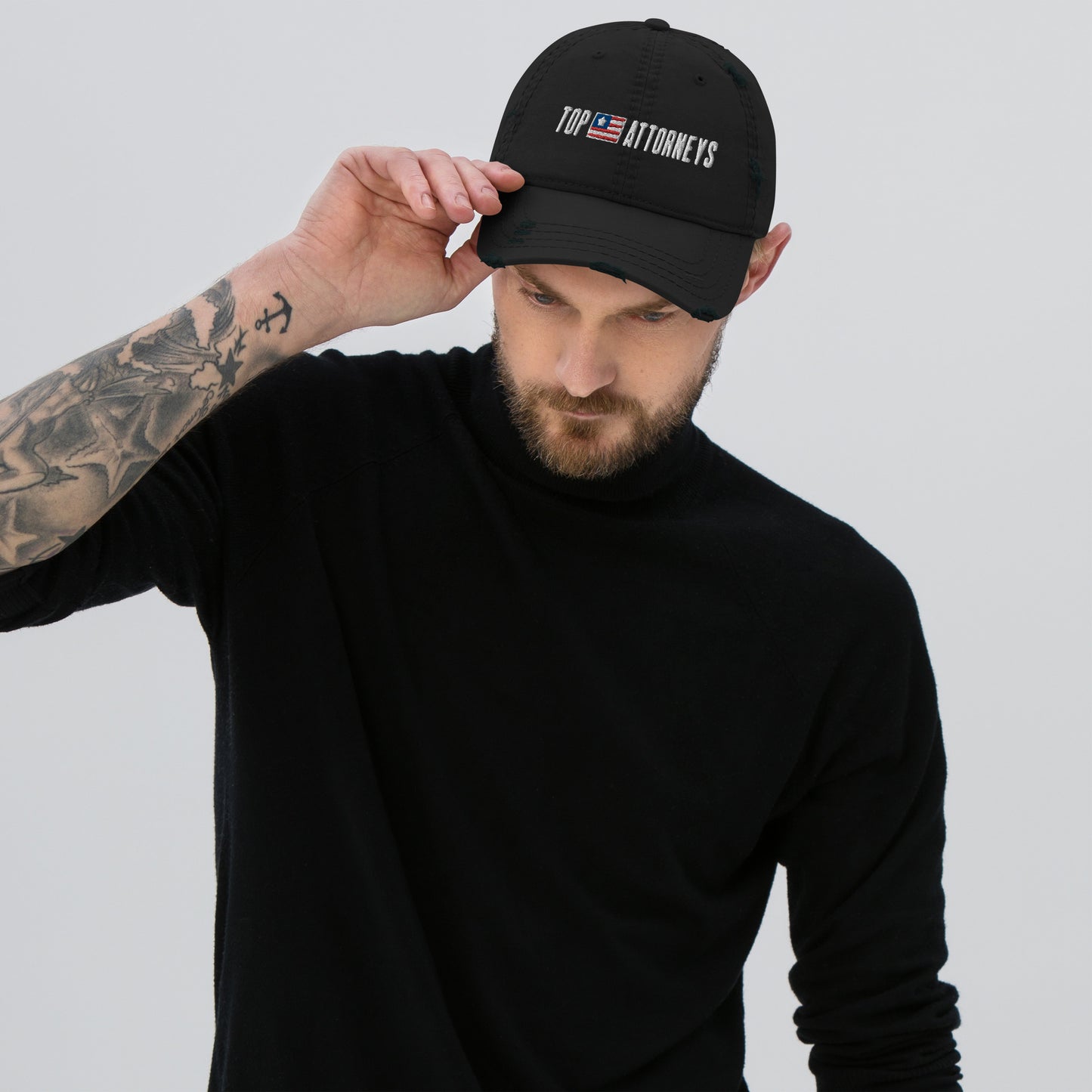 Distressed Top Attorneys Hat