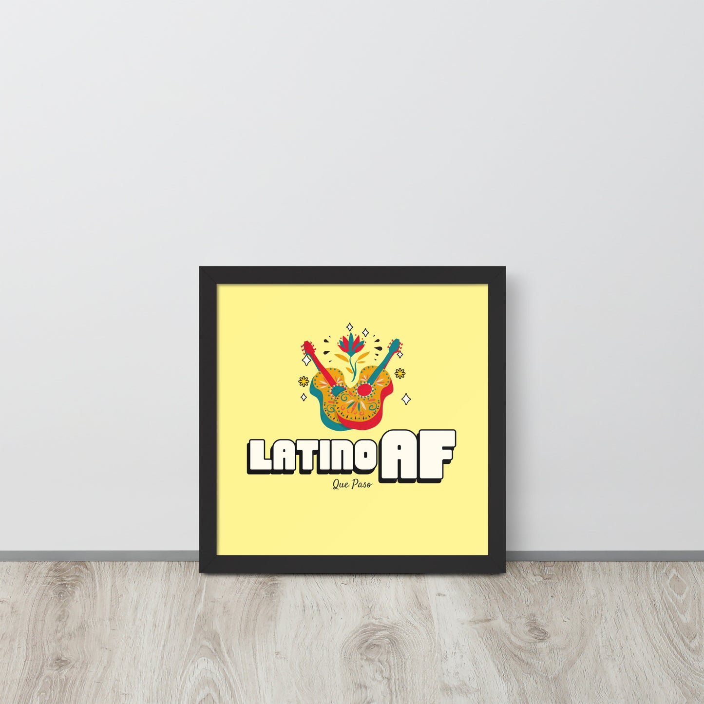 Latino AF Framed poster