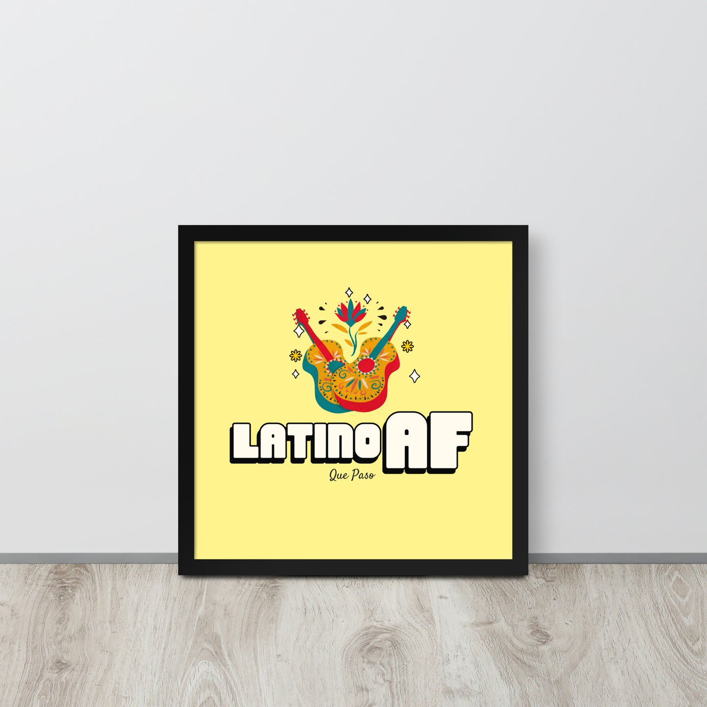 Latino AF Framed poster