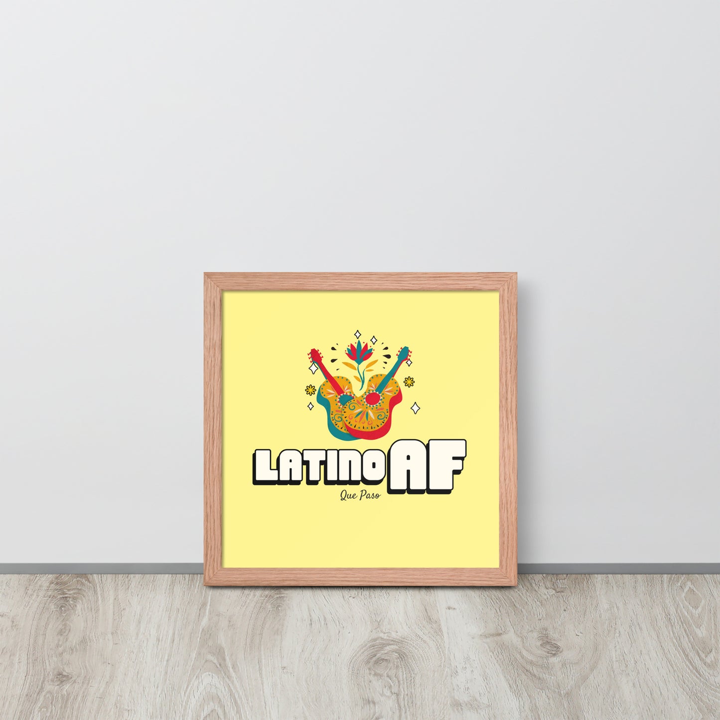 Latino AF Framed poster