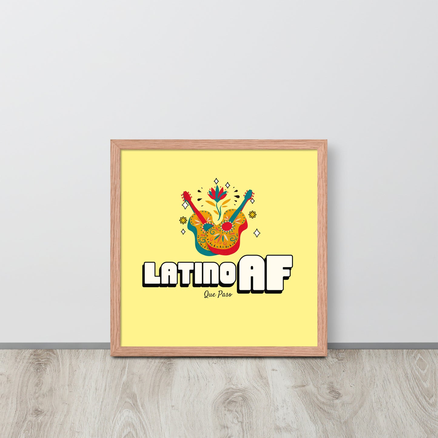 Latino AF Framed poster