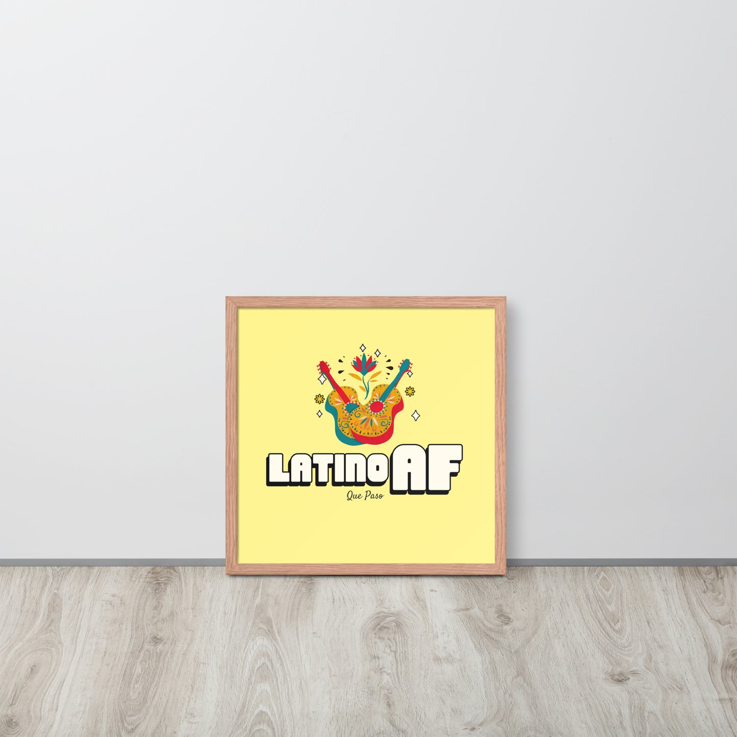 Latino AF Framed poster