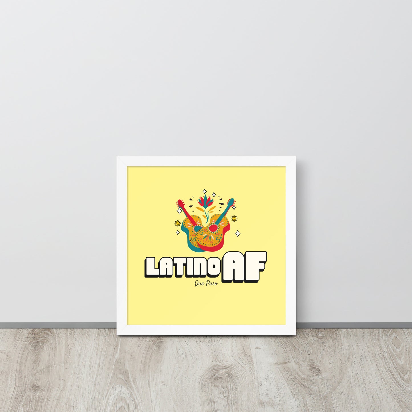 Latino AF Framed poster
