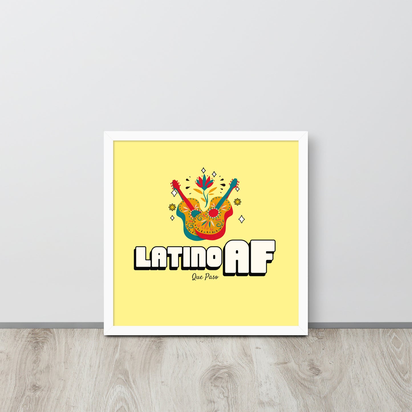 Latino AF Framed poster