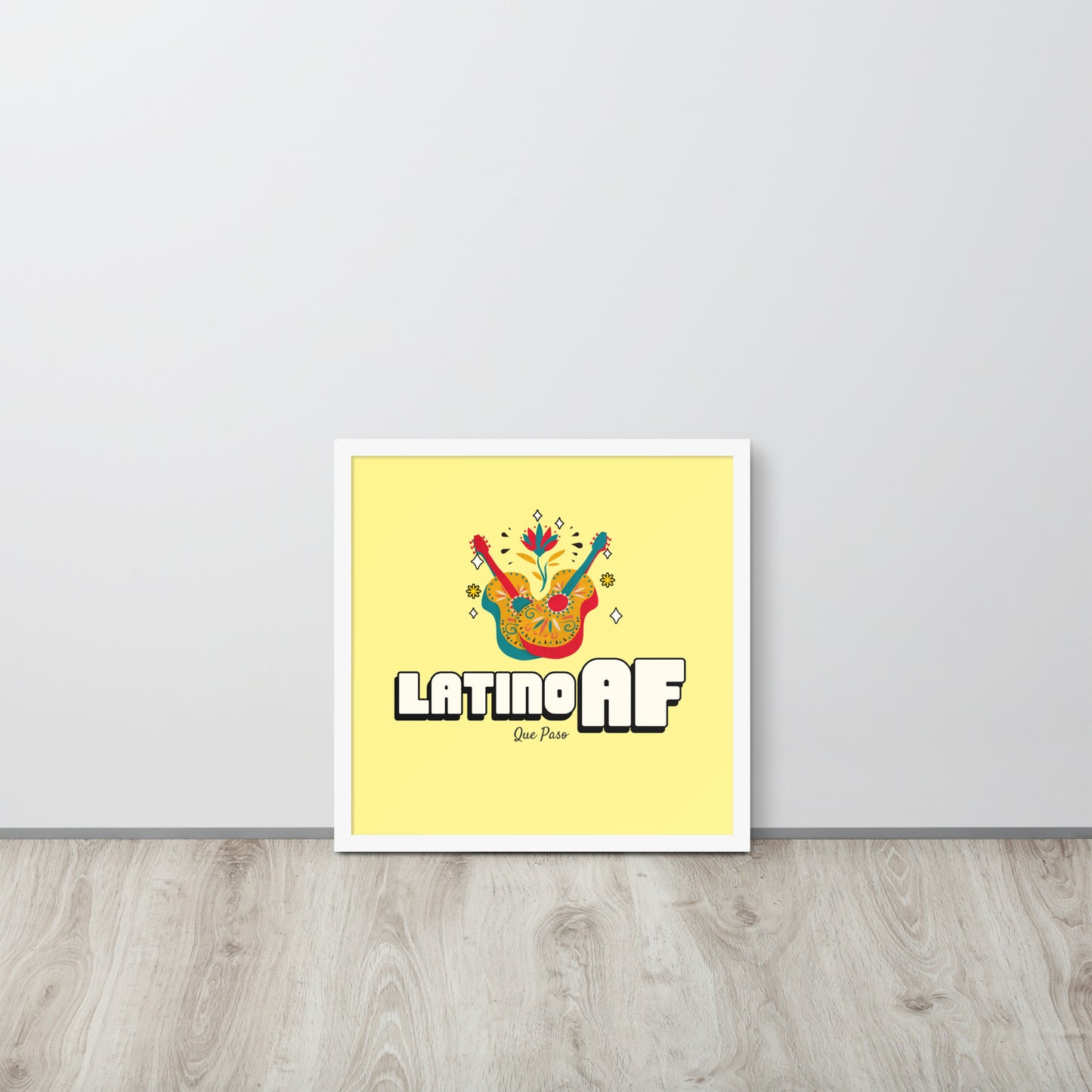 Latino AF Framed poster