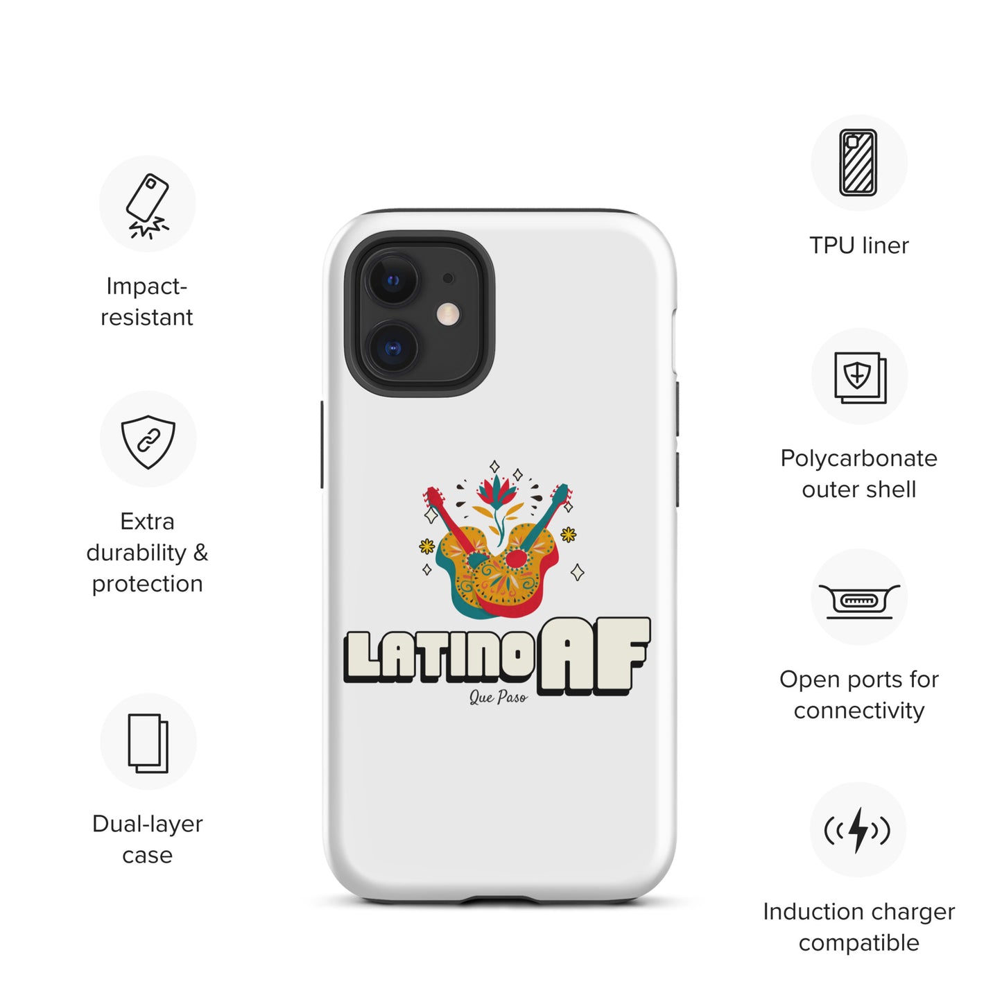 Latino AF Tough Case for iPhone®