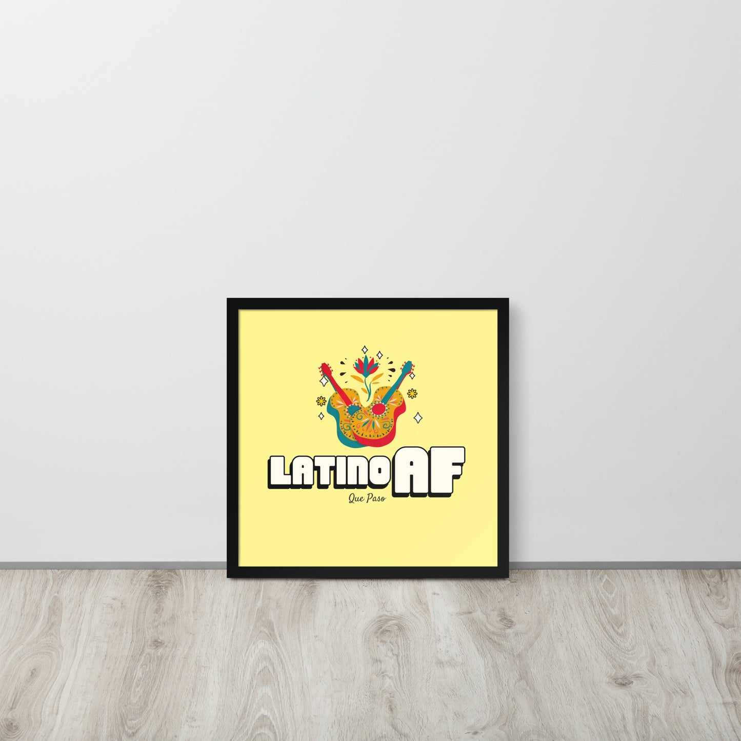 Latino AF Framed poster